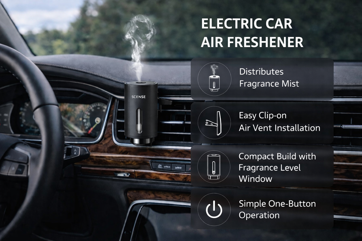 SCENSE Electric Car Parfum Diffuser