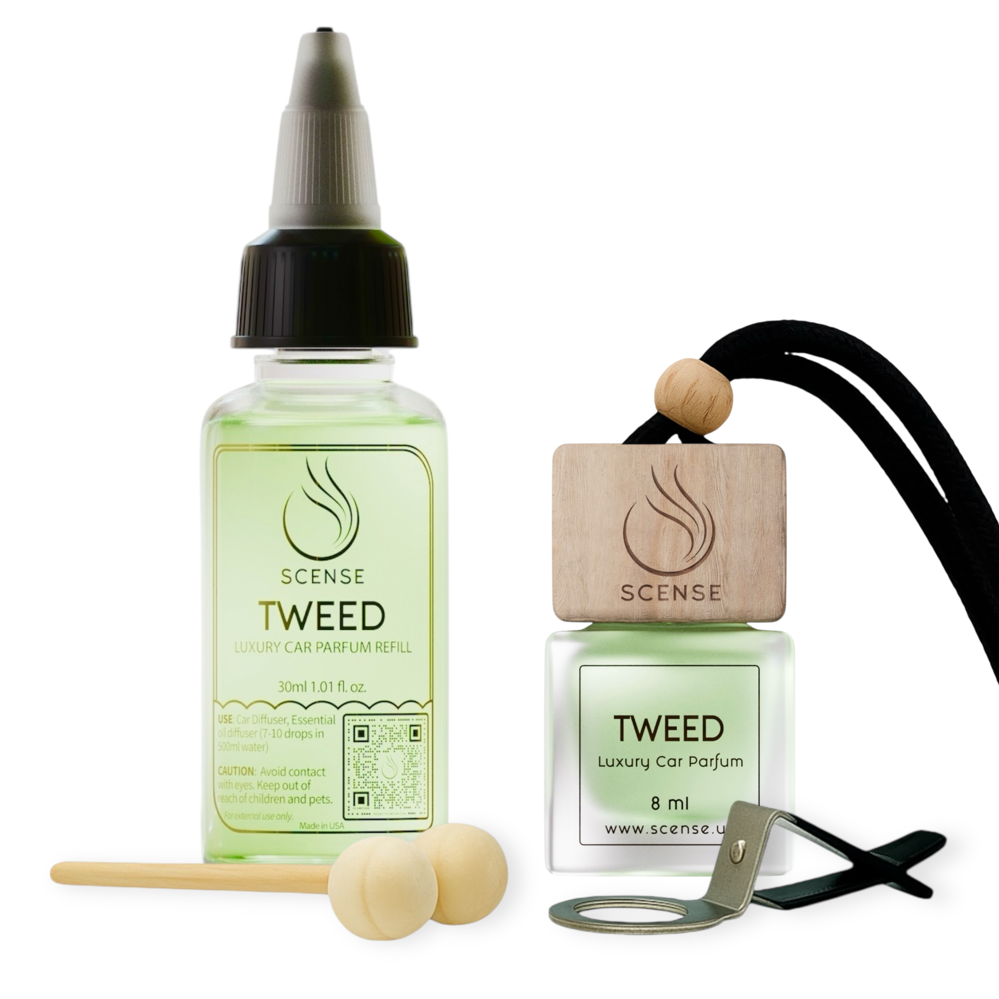 TWEED (Creed Green Irish Tweed inspired) Car Fragrance Set