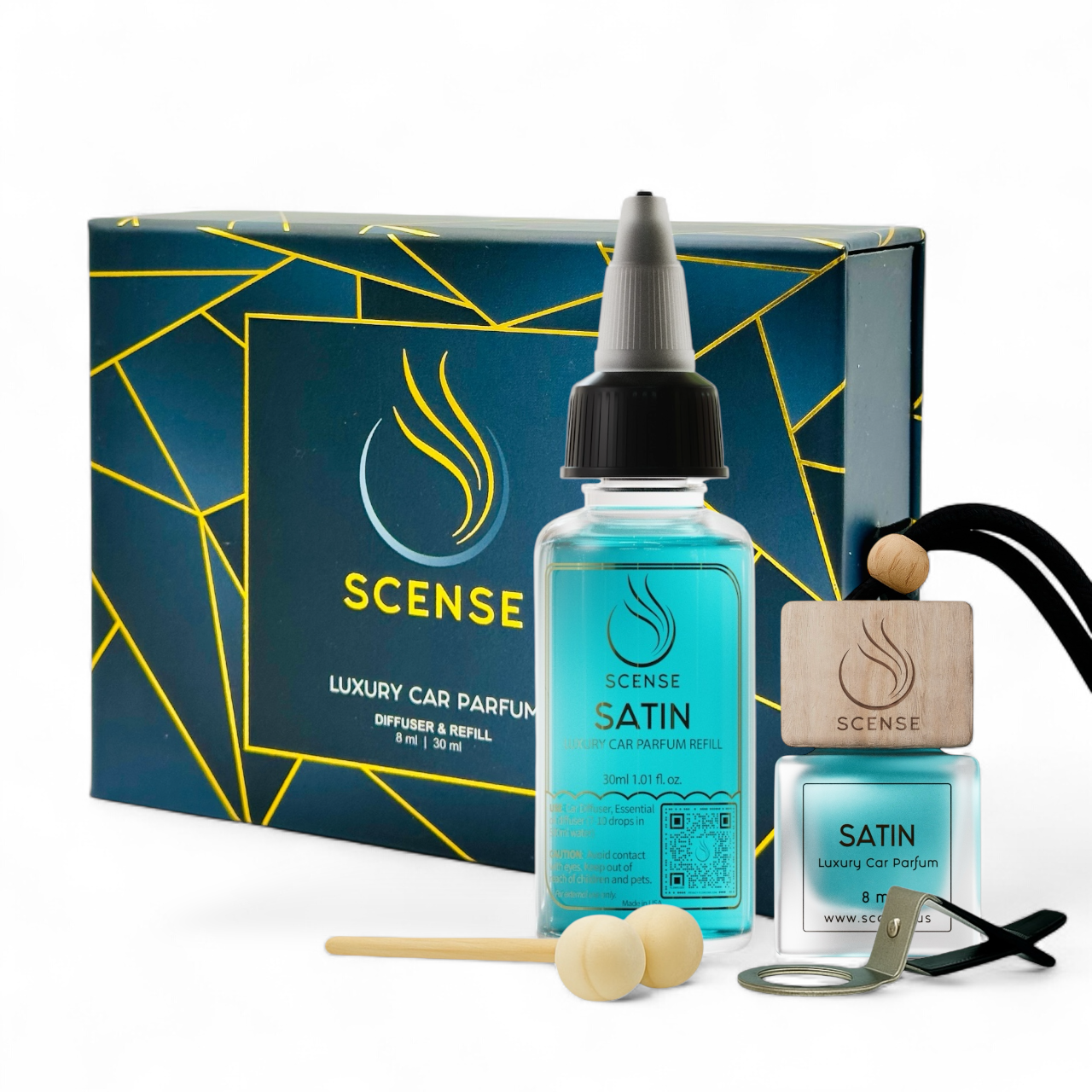 SATIN (MFK Oud Satin Mood inspired) Car Fragrance Set