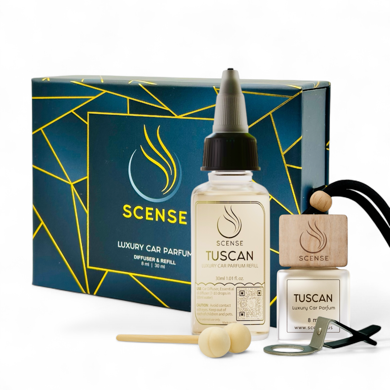 TUSCAN (Tom Ford Tuscan Leather inspired) Car Fragrance Set